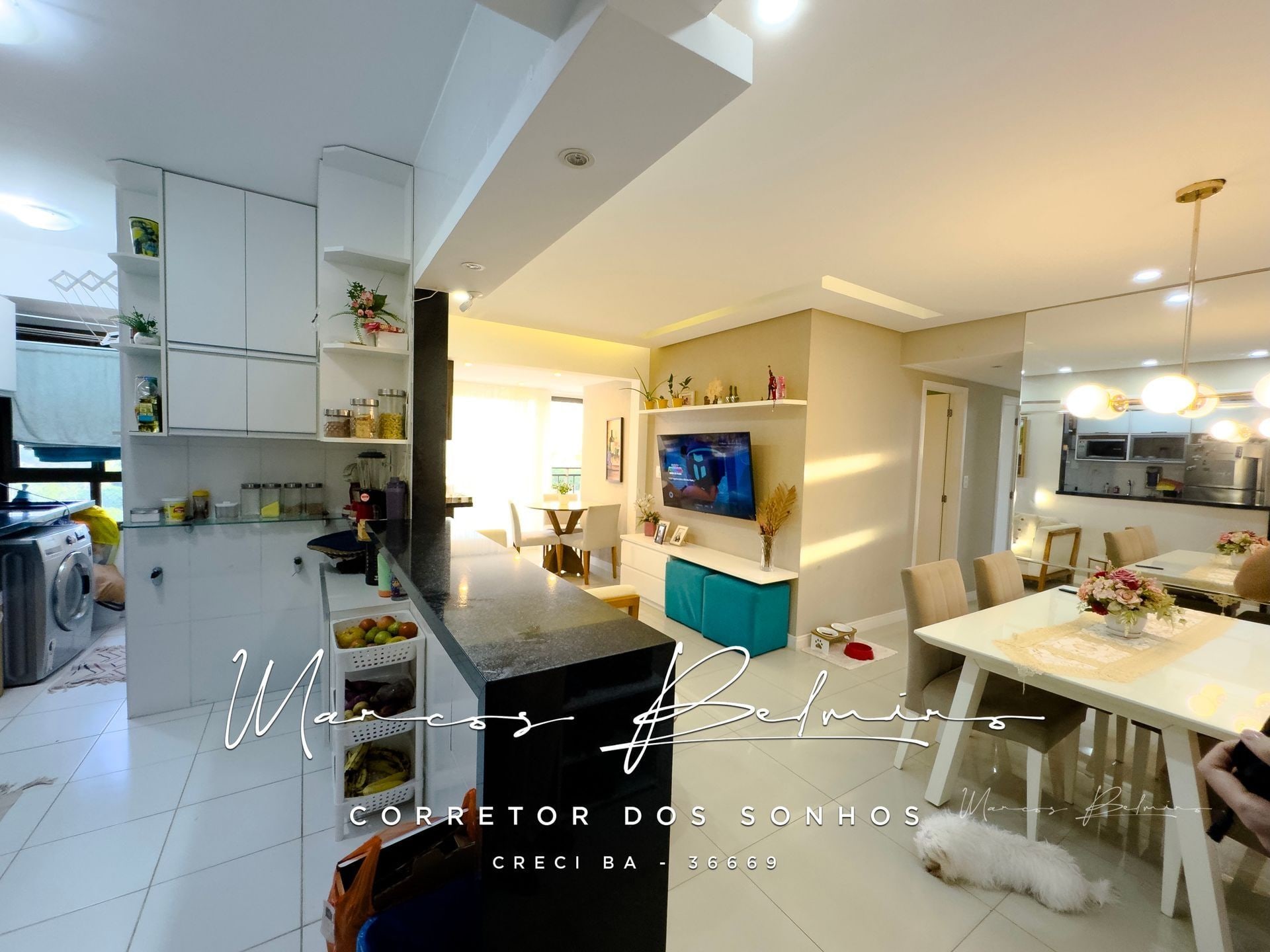 Apartamento 3/4 no Stupendo Piatã com vista mar